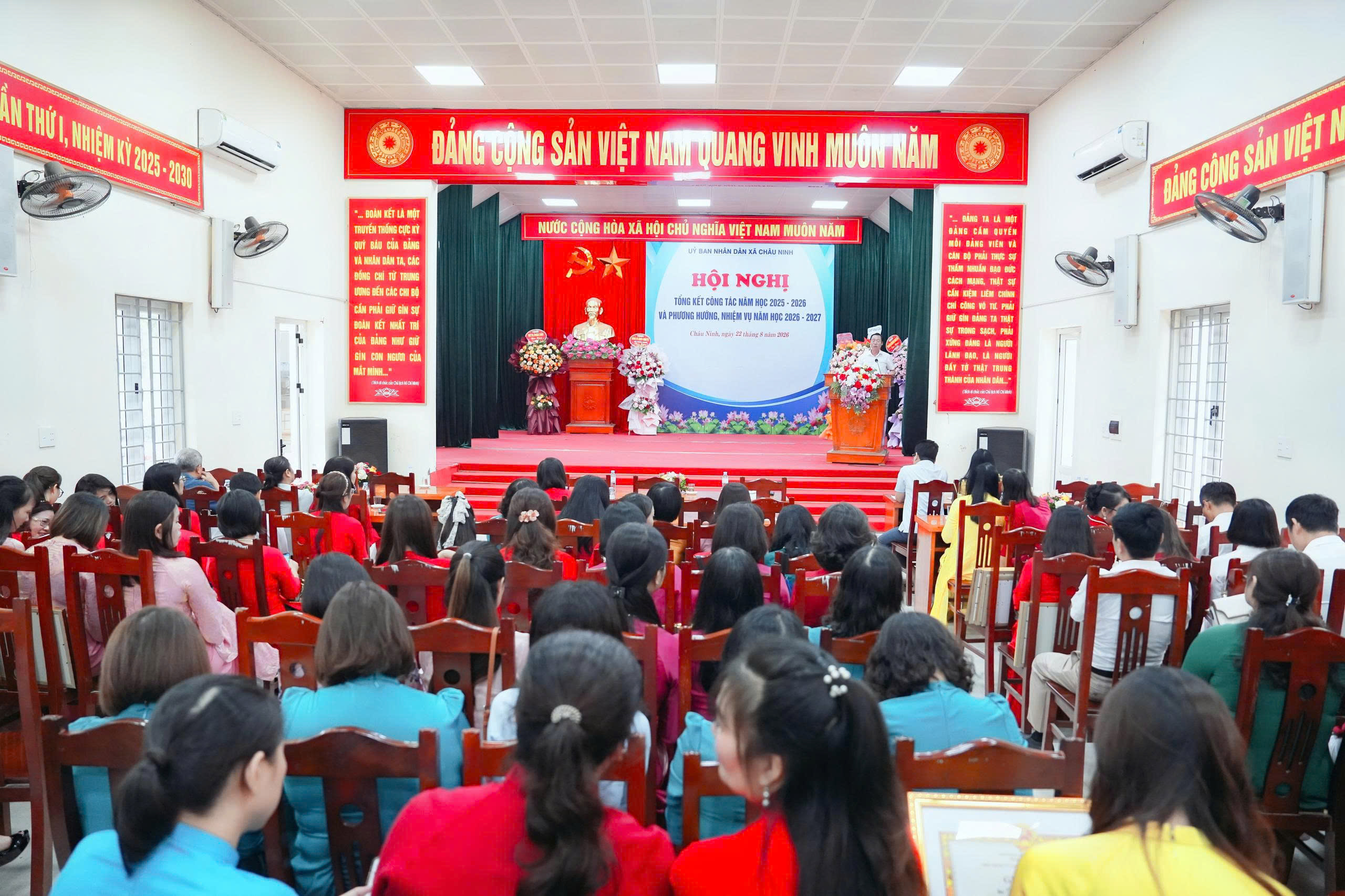 Xã Châu Ninh tổng kết năm học 2025-2026, triển khai nhiệm vụ năm học 2026-2027