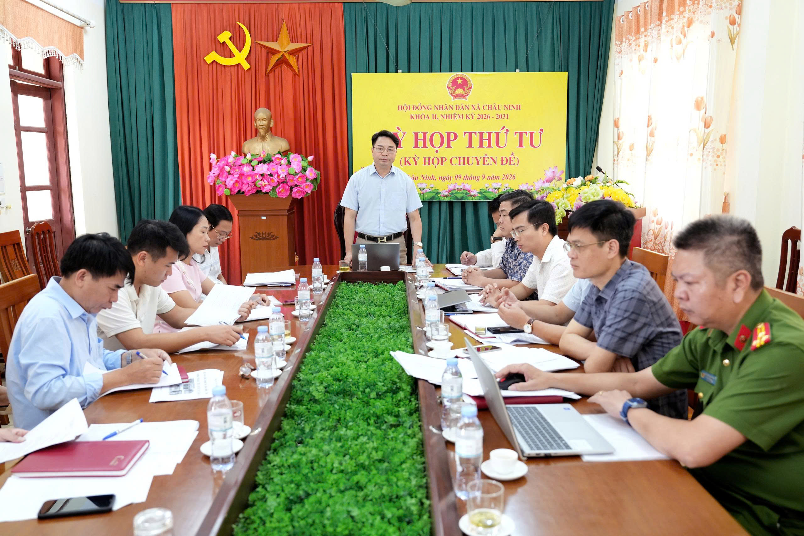 Hội đồng nhân dân xã Châu Ninh tổ chức kỳ họp thứ Tư (kỳ họp chuyên đề) khóa II, nhiệm kỳ 2026 - 2031