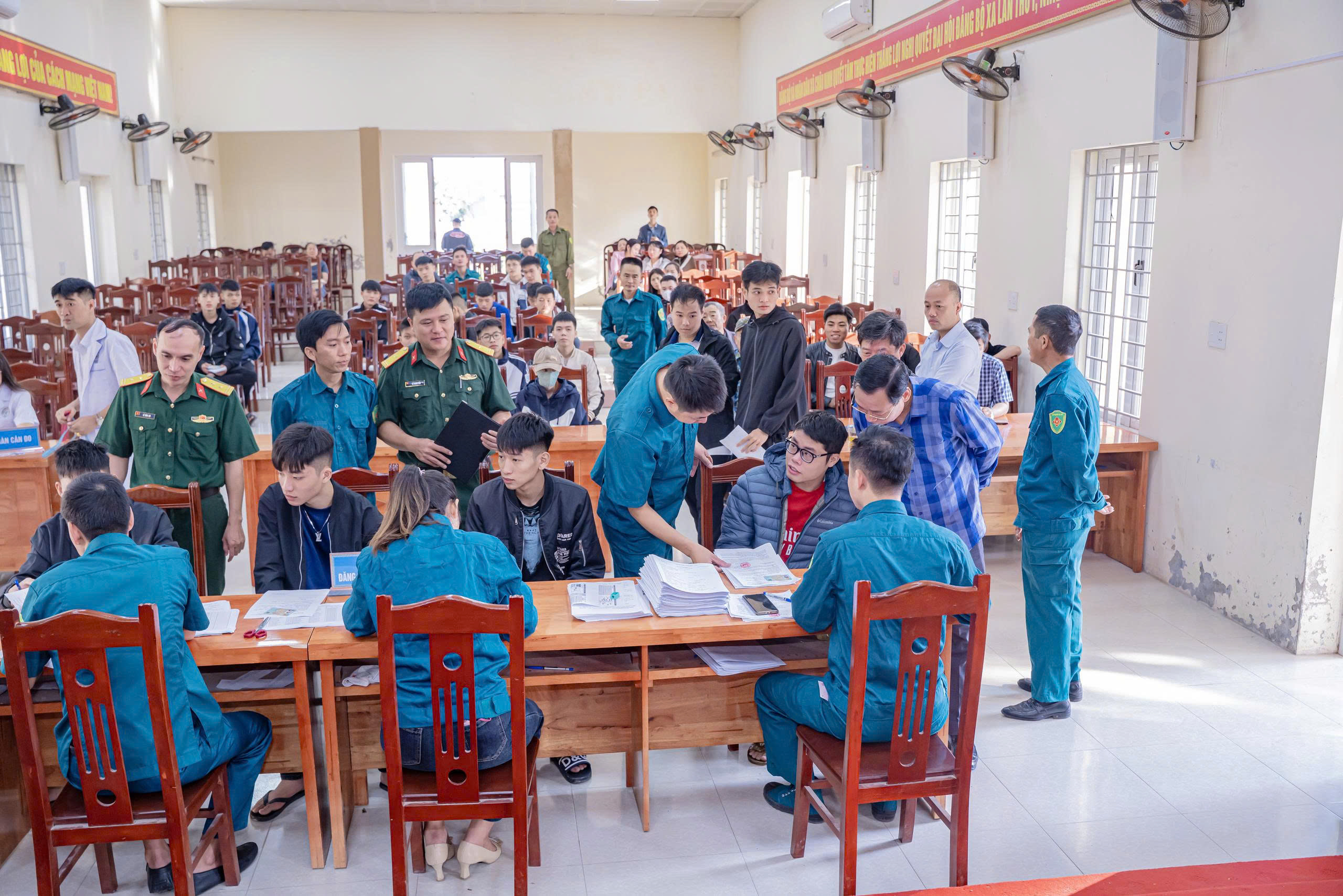 Xã Châu Ninh tổ chức khám sơ tuyển sức khỏe Nghĩa vụ quân sự năm 2026