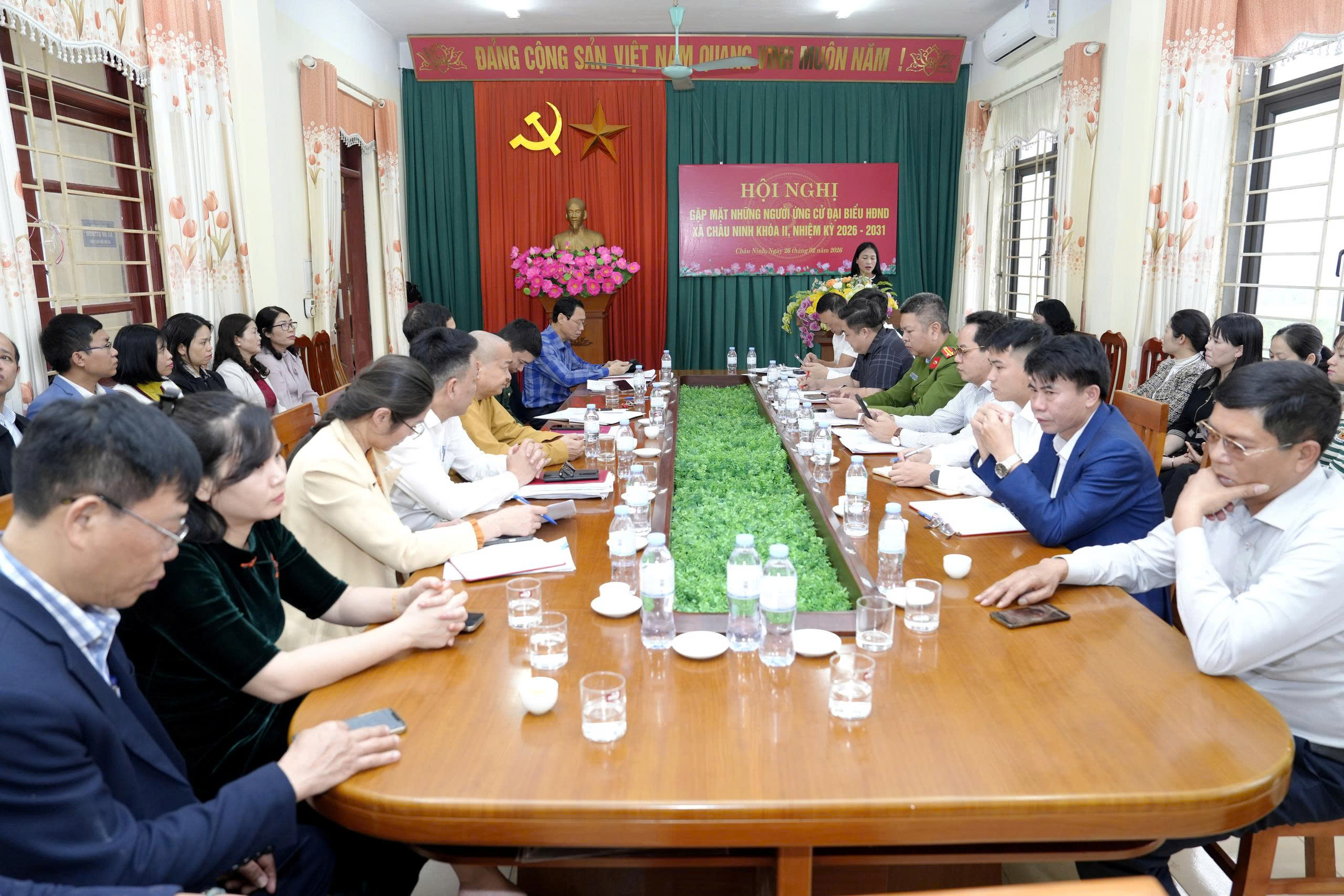 Gặp mặt 38 ứng cử viên đại biểu HĐND xã Châu Ninh khóa II, nhiệm kỳ 2026 – 2031