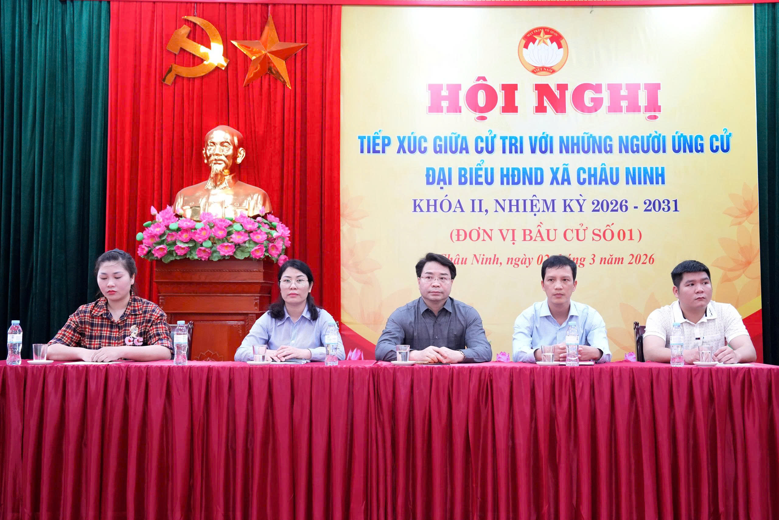 Xã Châu Ninh tổ chức hội nghị tiếp xúc cử tri với người ứng cử đại biểu HĐND xã khóa II, nhiệm kỳ 2026–2031 tại đơn vị bầu cử số 01