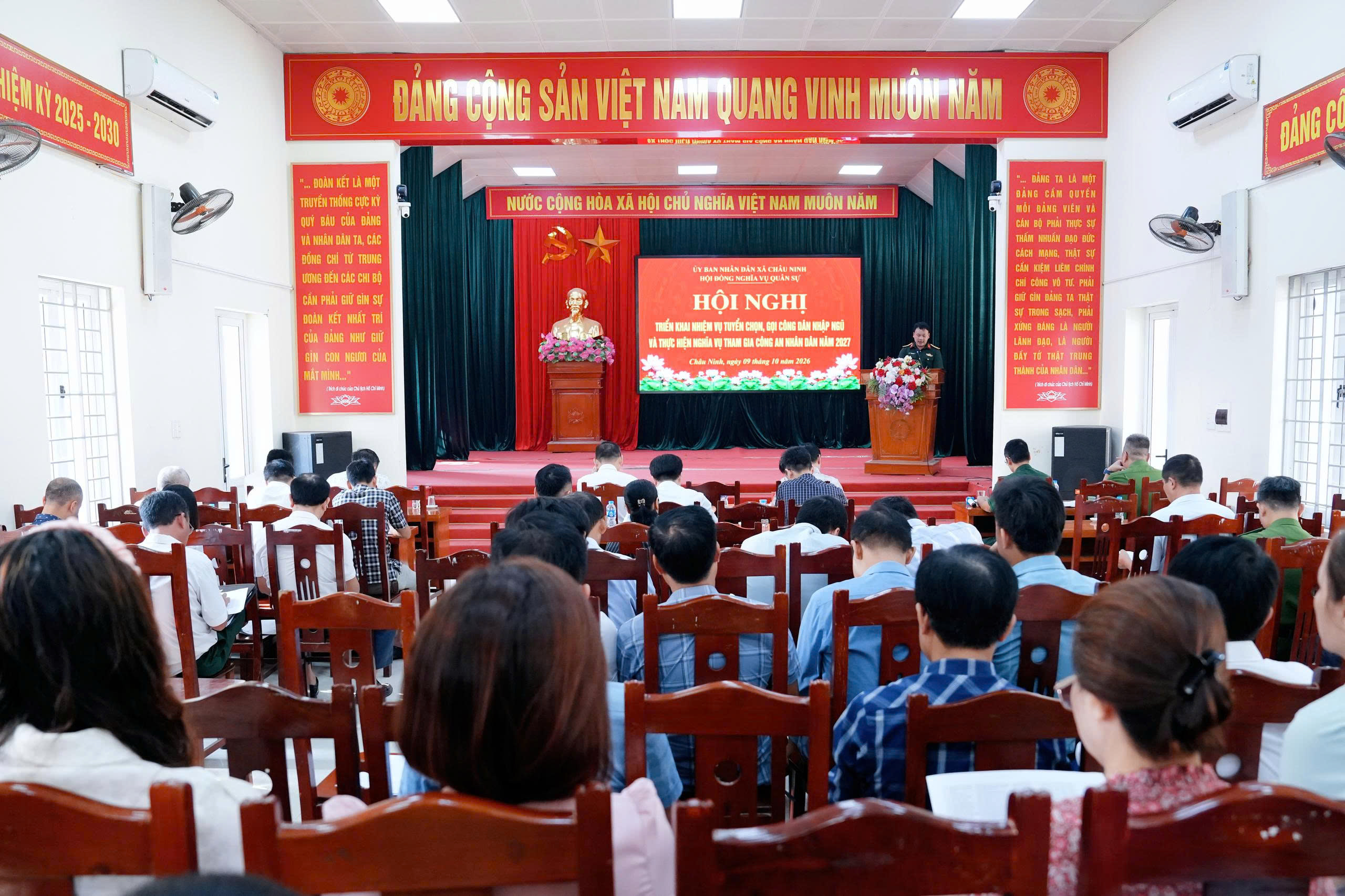 Xã Châu Ninh triển khai Kế hoạch tuyển chọn, gọi công dân nhập ngũ và thực hiện nghĩa vụ tham gia Công an nhân dân năm 2027